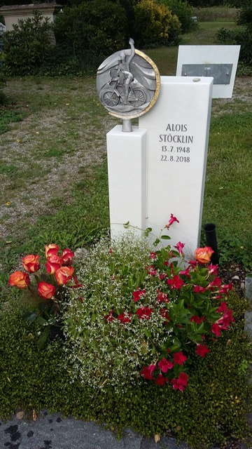 Das immer liebevoll gepflegte Grab von Alois Stöcklin