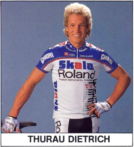 Didi Thurau Sieger der 4. Etappe 1987 in Basel_Birsfelden