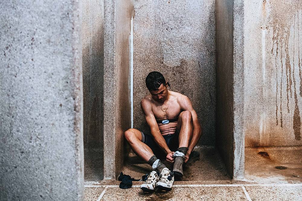 Die alten Duschen im Velodrome Roubaix