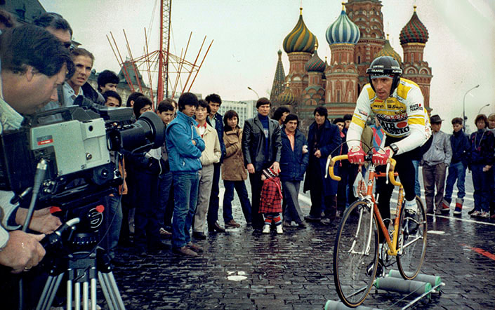 Fred Rompelöberg auf dem Roten Platz Moskau 1986
