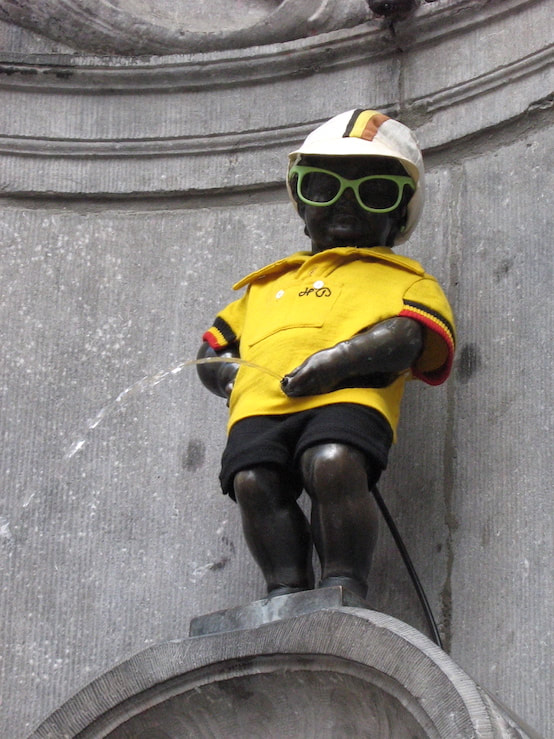  Goldtrikot an der Tour de France z.Z. in Brüssel ausgestellt