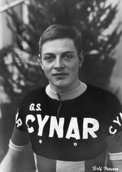Rolf Maurer Sieger 3. Etappe in Basel 1964