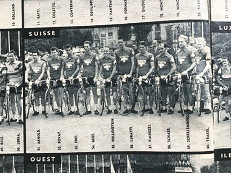 Start zur TdF 1956 in Reims
