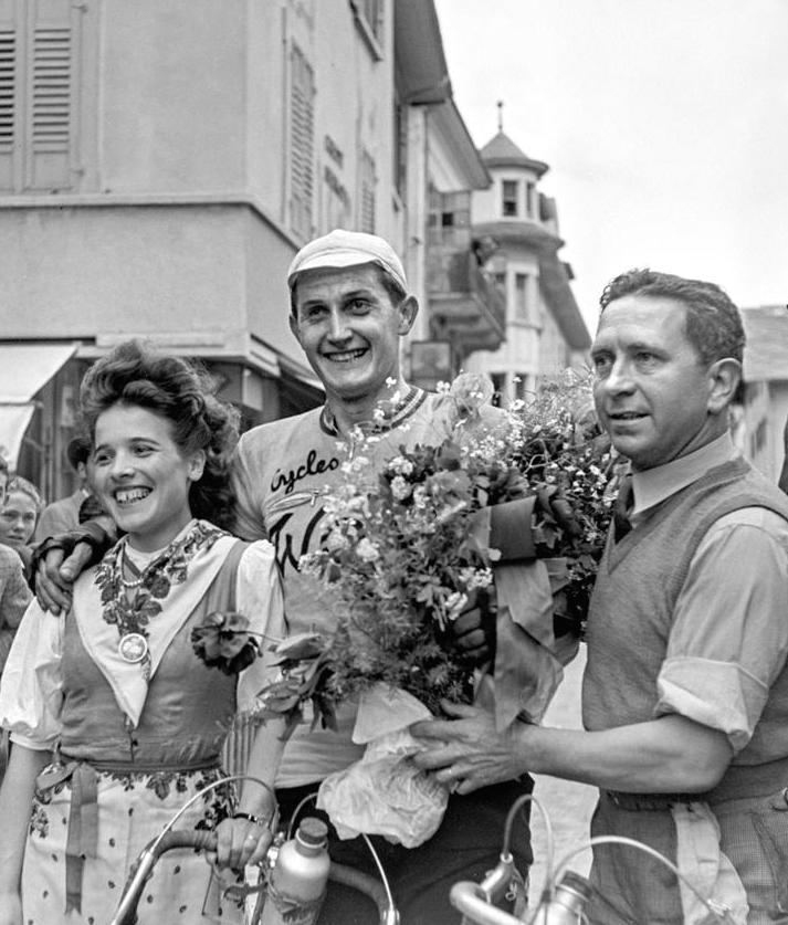 TdR Sieger 1947 Keteleer und Carlo Wolf rechts
