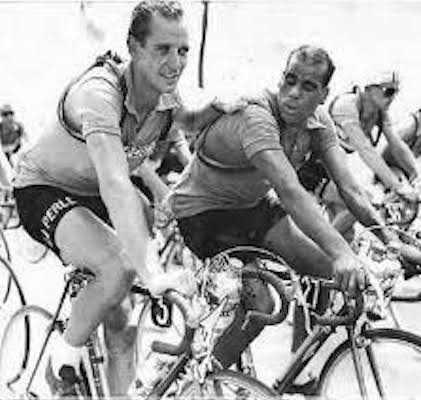 Tour de France 1951 Hugo Koblet und Abdel Zaaf