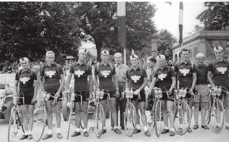 Tour de France Team 1951 vor dem Start in Metz